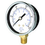PIC 101D-158B - 1.5" Dial - 0-15 psi/kPa+bar Pressure Gauge