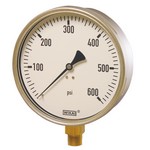 WIKA 212.20 - 4" Dial - 0-3000 psi/bar Pressure Gauge