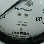 MARSH E0968 - 4.5" Dial - 0-1000 psi Pressure Gauge