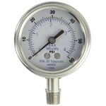 PIC 301DFW-254F - 2.5" Dial - 0-160 psi/kPa+bar Pressure Gauge