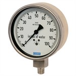 WIKA 632.50 - 4.0" Dial - 0-20 InWC Pressure Gauge